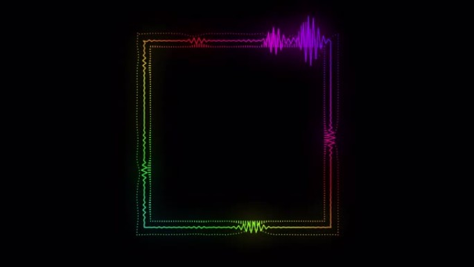 具有alpha通道的数字频谱声音均衡器效果