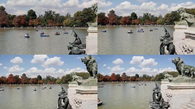 西班牙马德里的Parque del Buen Retiro