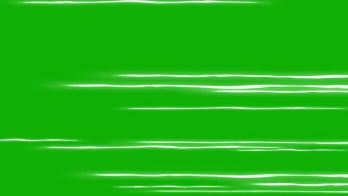 绿色屏幕背景的发光速度线运动图形