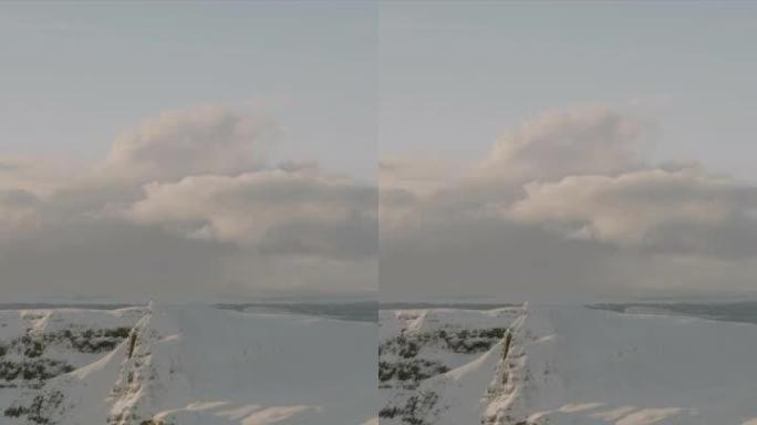 冬季Storr的空中无人机视图