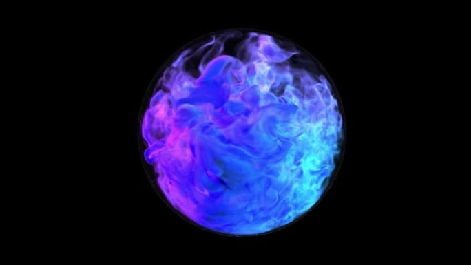 神秘的烟雾和水晶球体