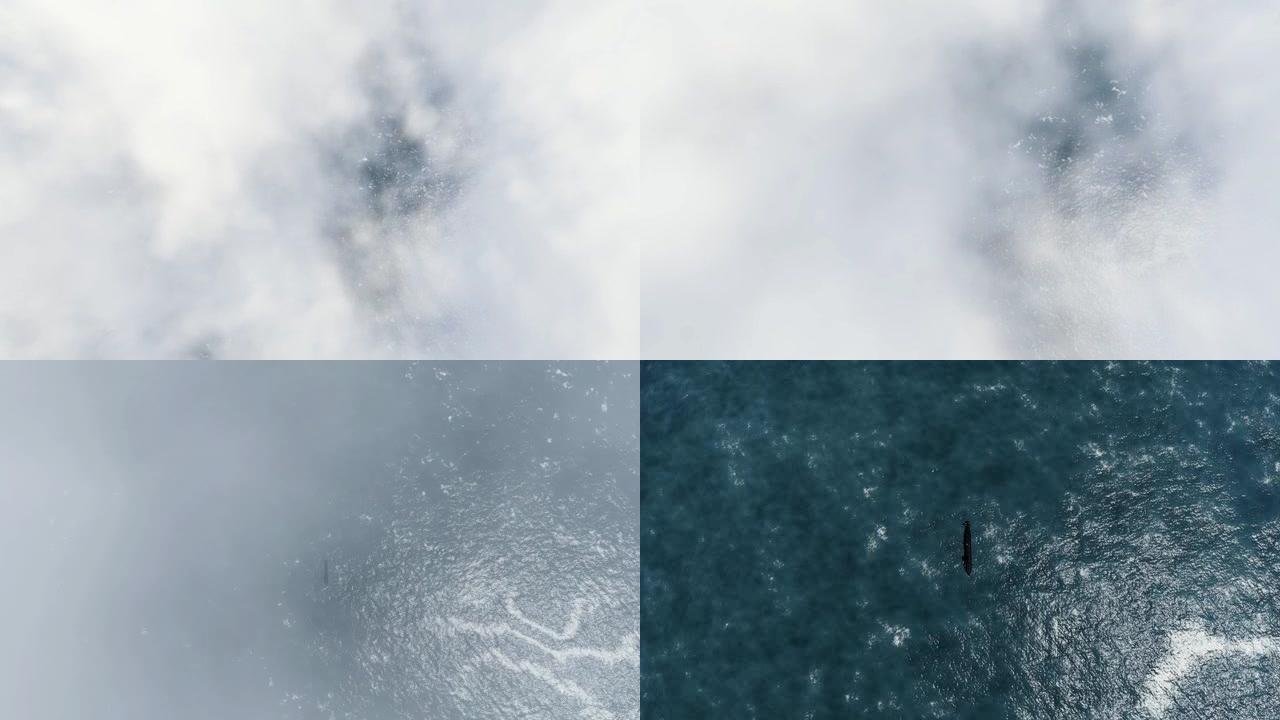 潜艇卫星视图动画3d