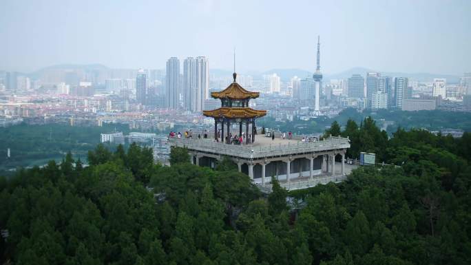 美丽中国江苏徐州风光航拍云龙山