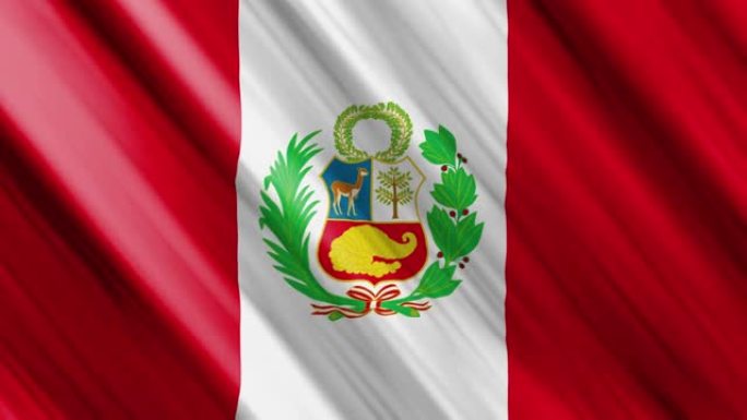 秘鲁官方挥舞国旗，独立日概念，4K