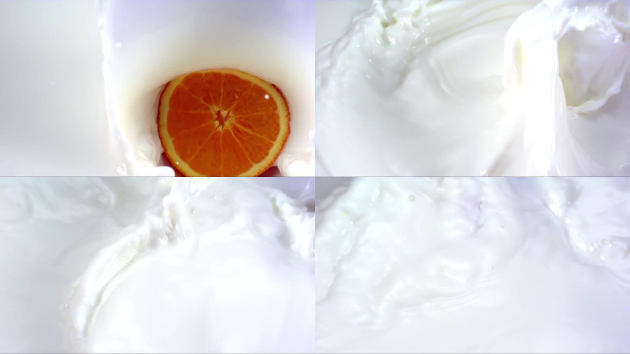 橘子与牛奶的融合