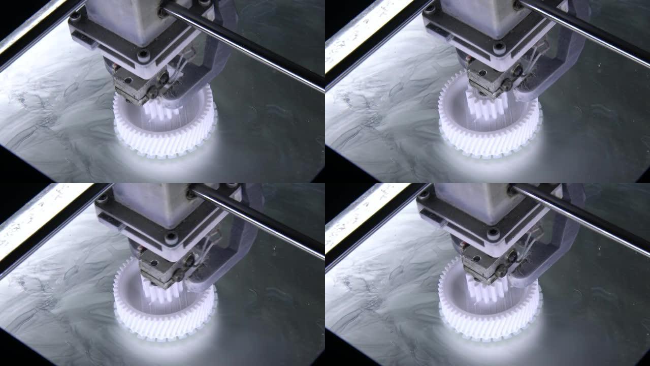 3D打印机通过树脂材料制作3D原型模型。3d打印机快速原型方法的高科技