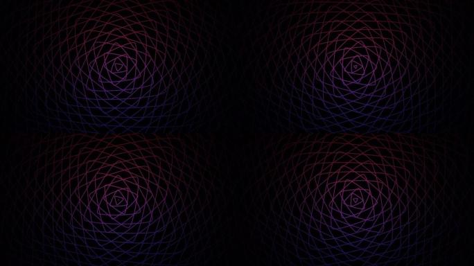 抽象几何隧道3d脉冲数字宇宙，现代透视3d门户，霓虹发光艺术。