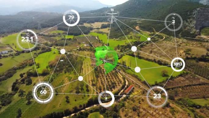 农业智能农业技术-行业4.0。技术和智能农业的概念收获和种植