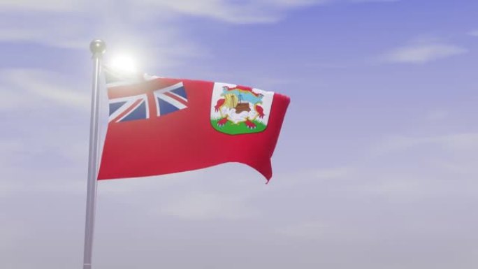 有天有风的动画国旗-百慕大