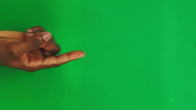 15个手势包，用于在绿色屏幕上用男性黑手控制触摸屏