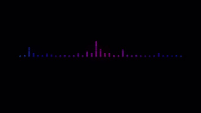 具有alpha通道的数字音频均衡器声波效果