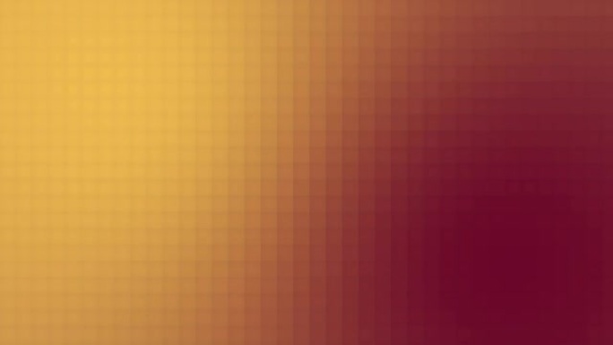 酒红色和太阳能像素化梯度运动背景循环。红黄移动像素彩色模糊动画。柔和的颜色单元格正方形过渡。