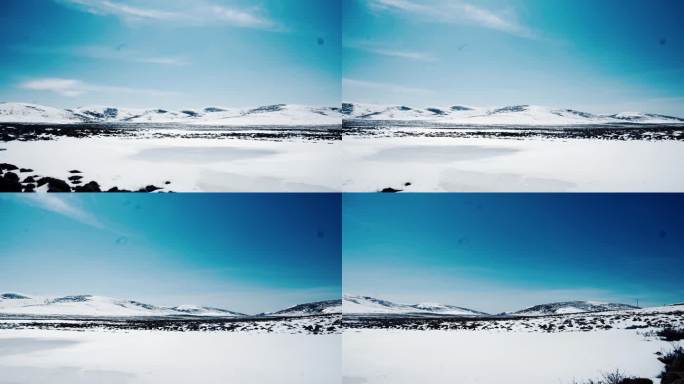【4K】雪域高原大雪山雪景