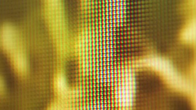 液晶电视屏幕RGB像素，彩色像素阵列矩阵宏，对象细节，极端特写，没有人。红绿蓝，色彩鲜艳。显示抽象背