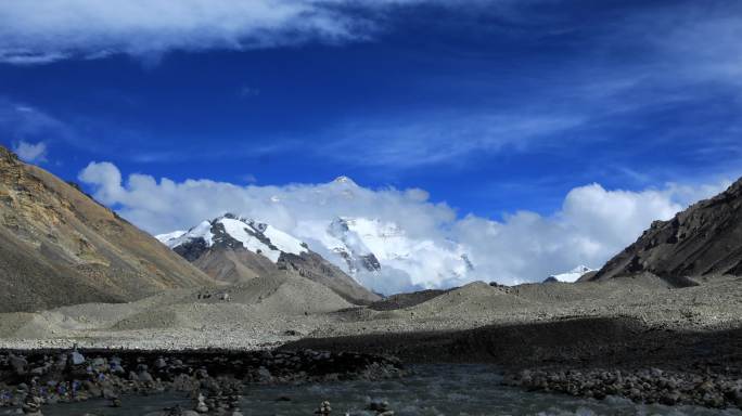 西藏珠穆朗玛峰高清4k延时