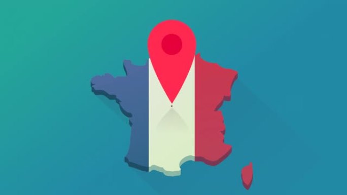 在法国的位置 (平面设计的环路)