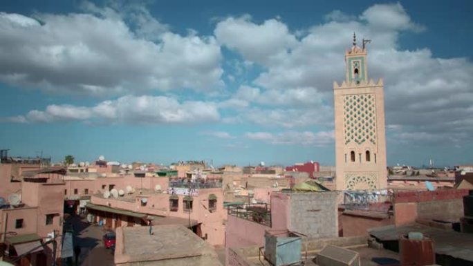 摩洛哥马拉喀什市时间流逝