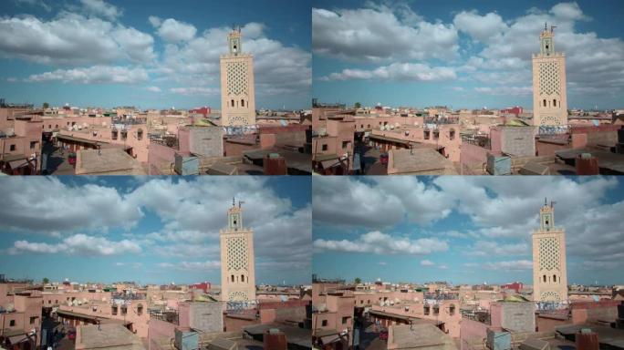 摩洛哥马拉喀什市时间流逝