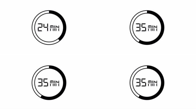 35分钟，计数器图标。