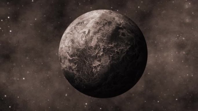 旋转现实3d谷神星虚构行星星系视图
