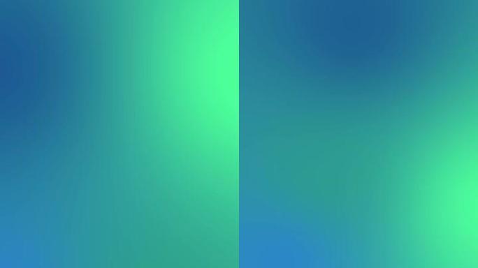 绿色绿松石颜色渐变背景动画4k股票视频。色彩丰富的背景动画。彩色运动渐变背景。柔和的背景。