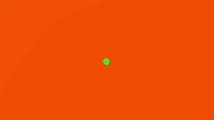 橙色和绿色屏幕的液体过渡。运动图形和数字构图