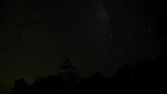 银河，山树，Kaeng Krachan国家公园，泰国