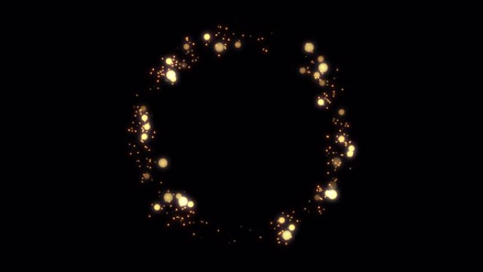 动画圣诞快乐新年快乐带alpha通道的粒子圈框