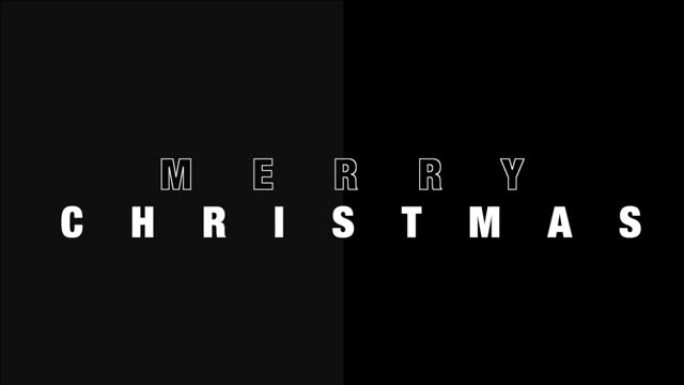 极简主义黑色背景上的圣诞快乐