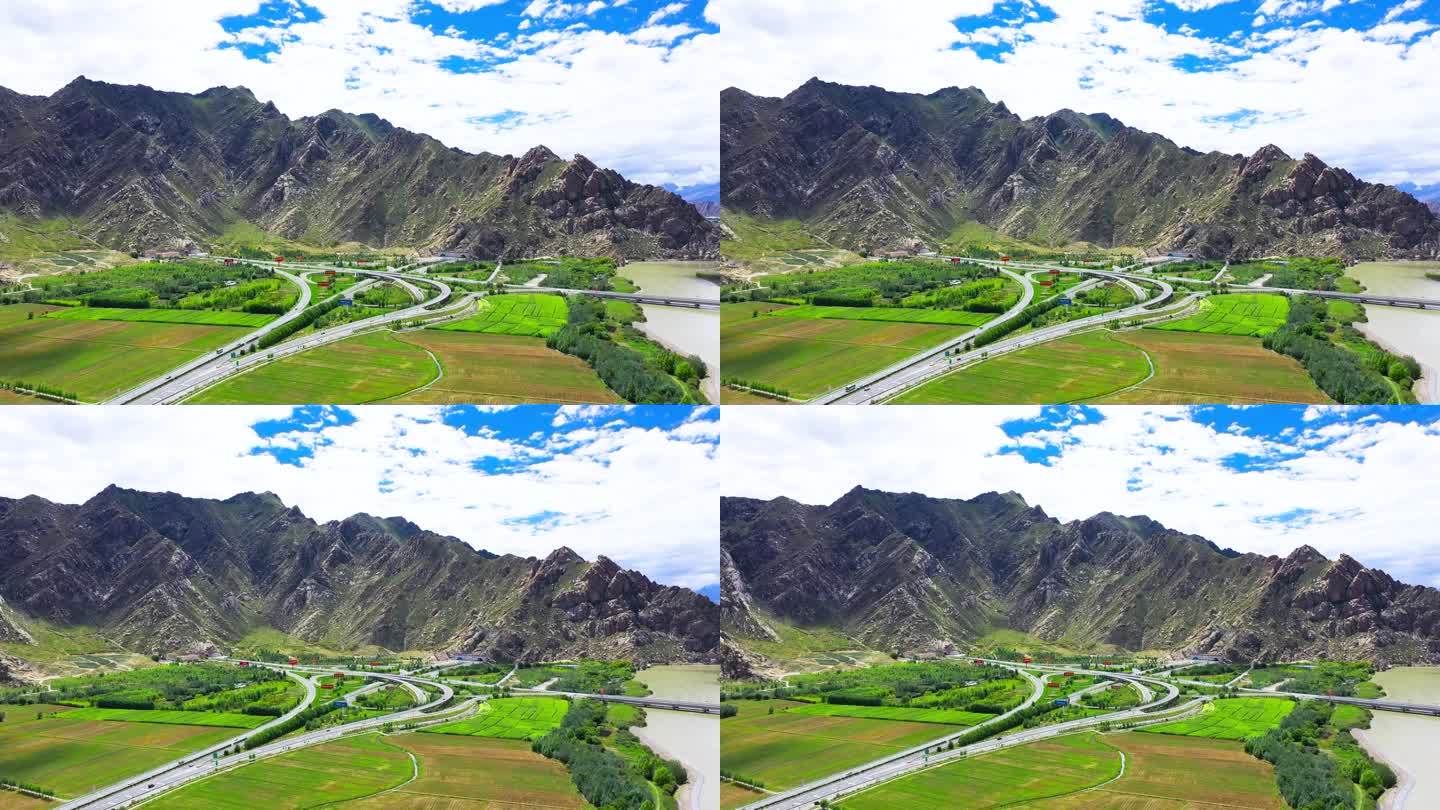 河土流失 航拍西藏 高原护林 高原绿化