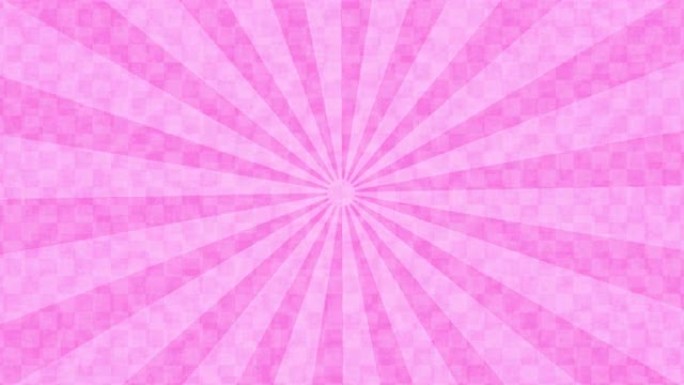 运动粉色背景，带有旋转辐射线