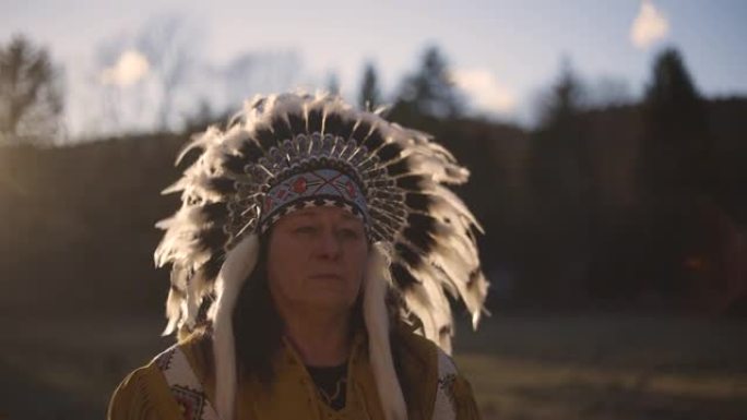 美国原住民的镜头