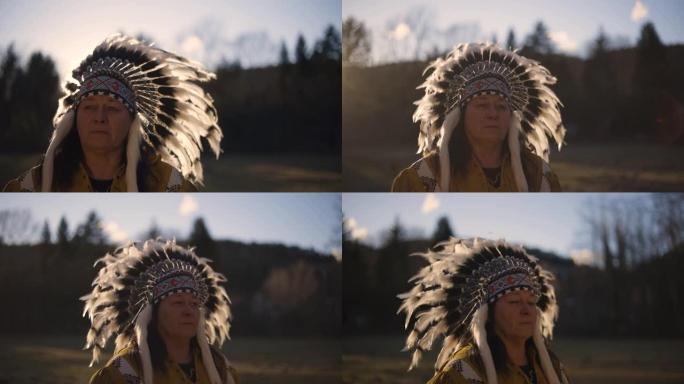 美国原住民的镜头