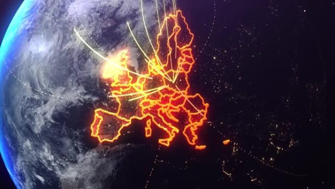 欧洲联盟从太空边界