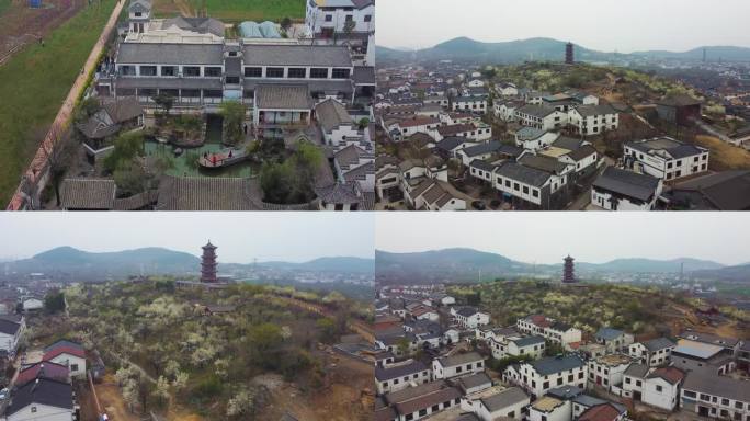 徐州航拍 汉王 梨花园 和园 汉王风景