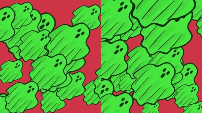 Ghosts and endless background - Halloween Ghost - 