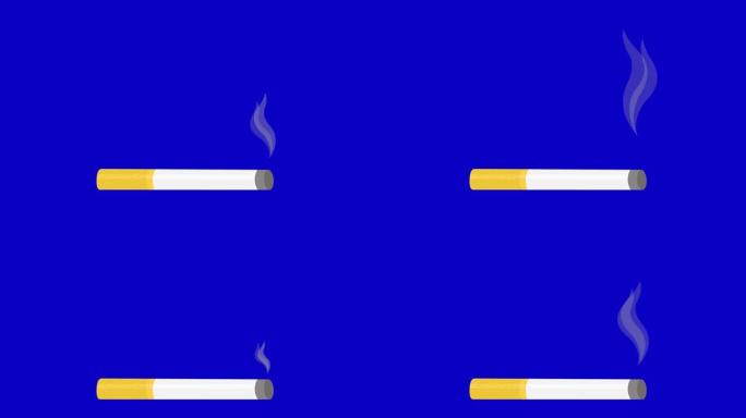 动画雪茄运动烟雾