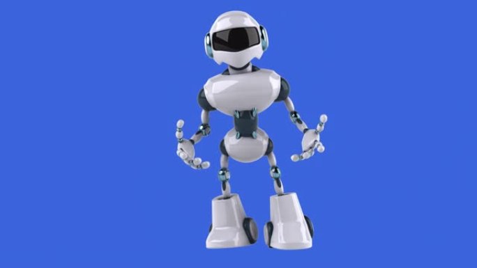 有趣的3D卡通机器人说话 (带阿尔法频道)