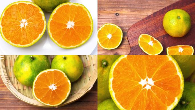 【镜头合集】新鲜切开的橘子鲜橙（3）