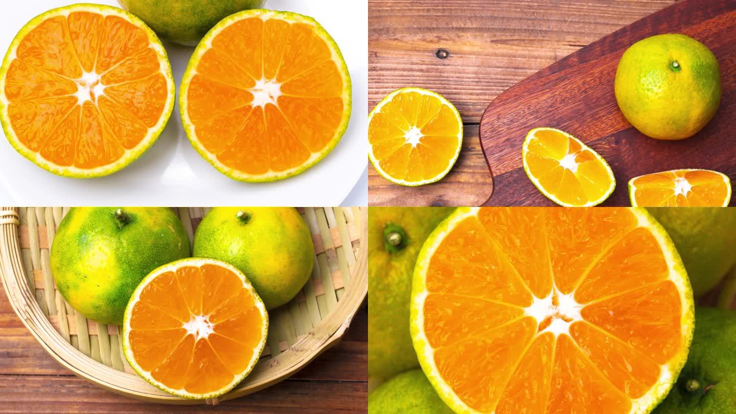 【镜头合集】新鲜切开的橘子鲜橙（3）