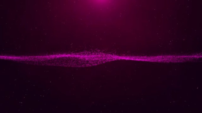 荡漾的粉红色光粒子视频