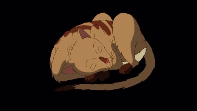 红色虎斑猫睡眠阿尔法哑光高清