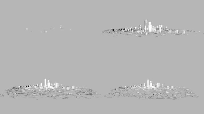 建筑蓝图城市背景视频动画