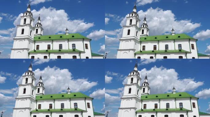 白俄罗斯明斯克圣灵大教堂的外观