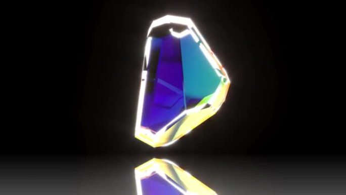 镜面钻石宝石能够无缝循环4k