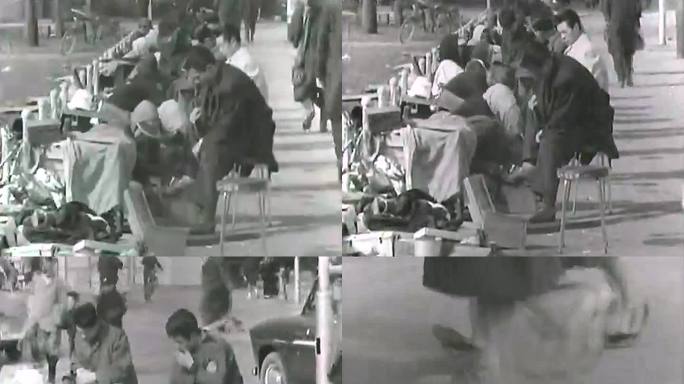 1959年日本 街头擦皮鞋