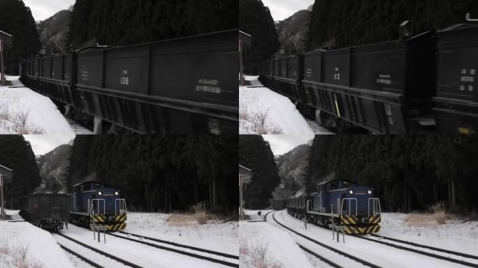 是日本石灰石列车的风景