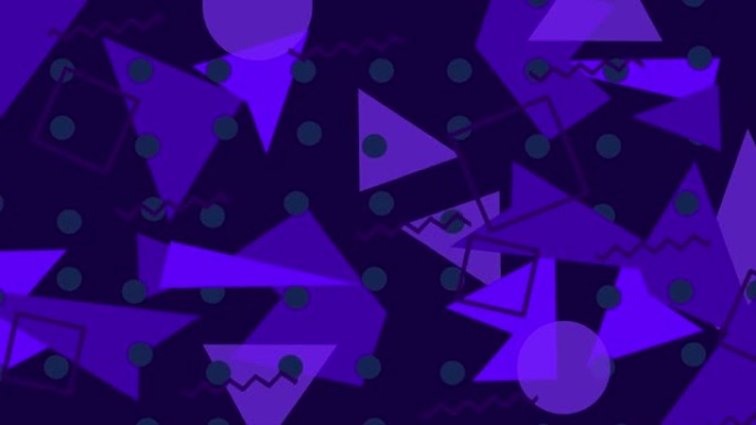 深蓝色和紫色图形几何抽象背景与形状图案