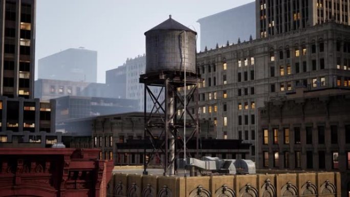 纽约水塔水箱细节