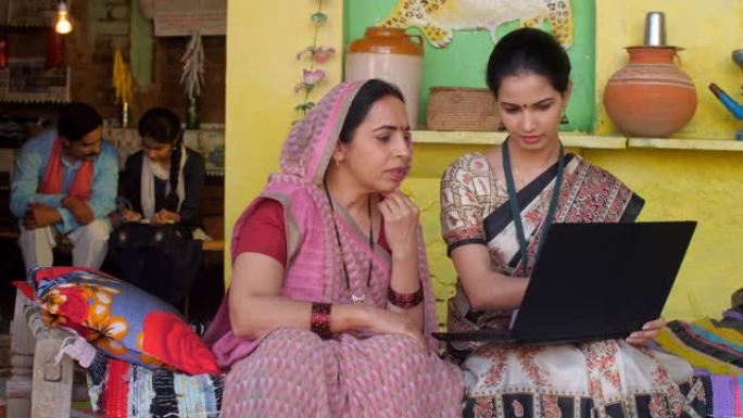 受过良好教育的政府办公室-笔记本电脑，计算机教育，提高意识，印度乡村之家的福利计划